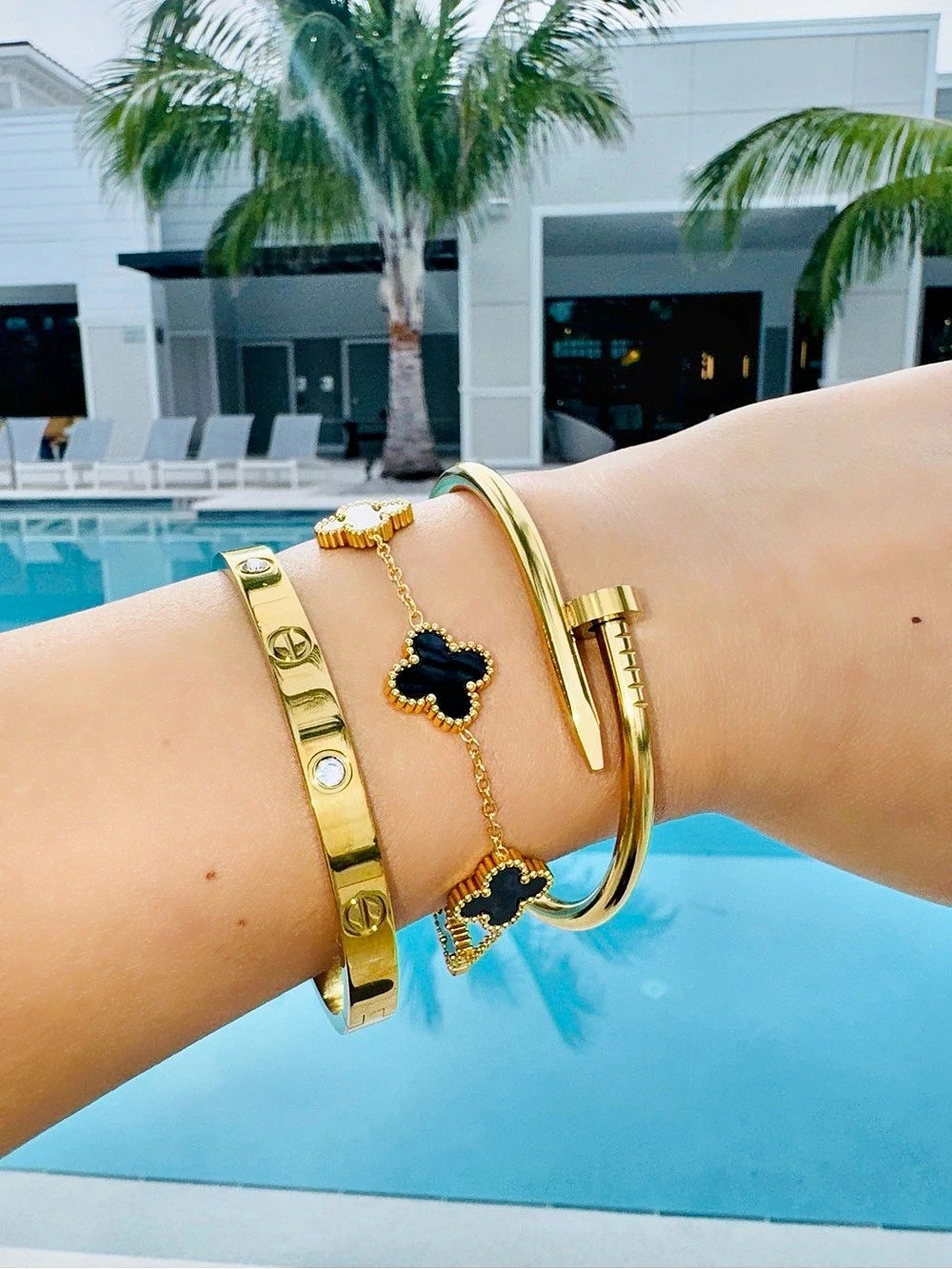 Gold Luxury Bracelet Stack